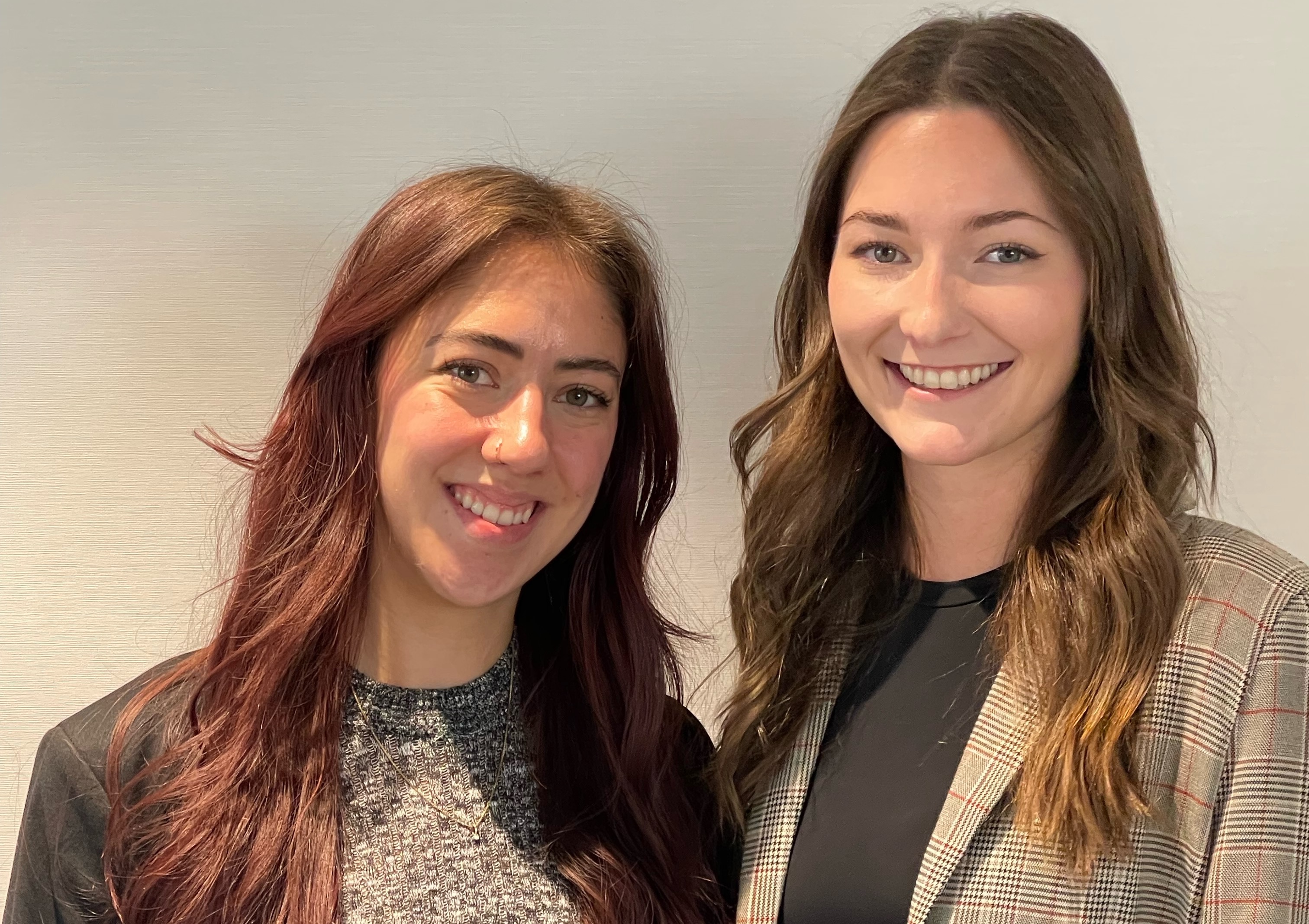 Michelle (left) with colleague Emily St. Cyr (right)