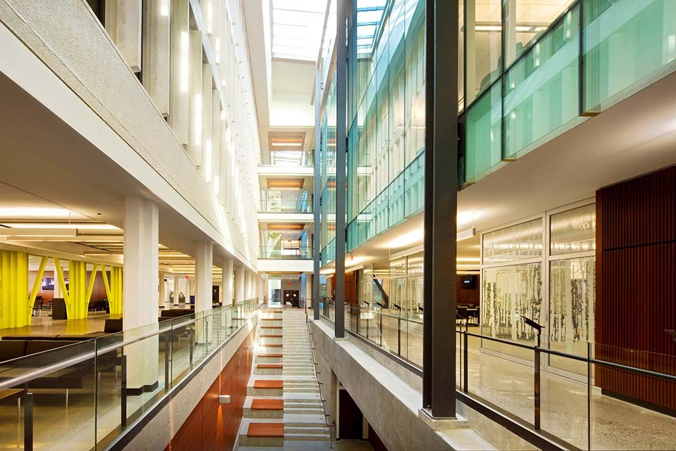 Image of atrium inside Sauder building