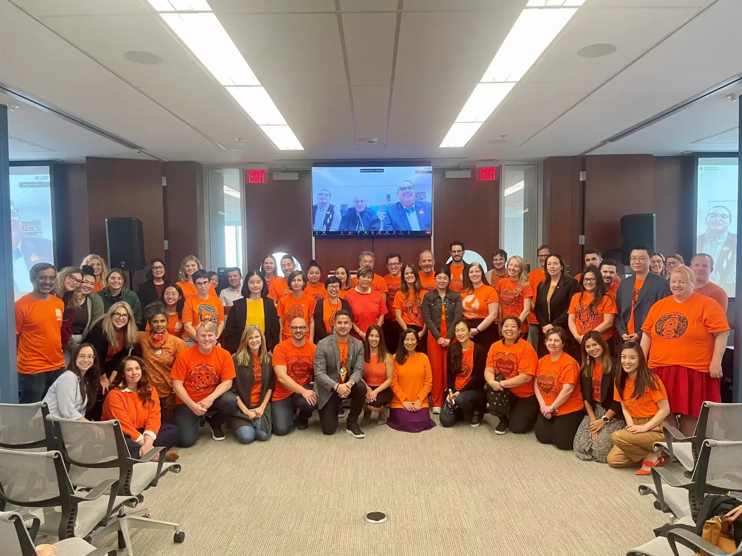 Orange Shirt Group Shot