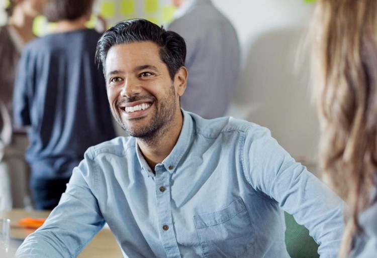 Image of man smiling