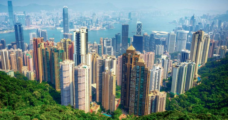 Aerial image of Hong Kong