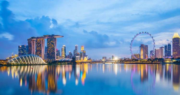 Image of Singapore's city skyline