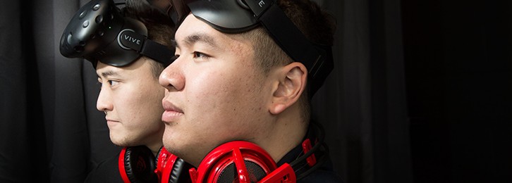 Image of two men with VR headsets