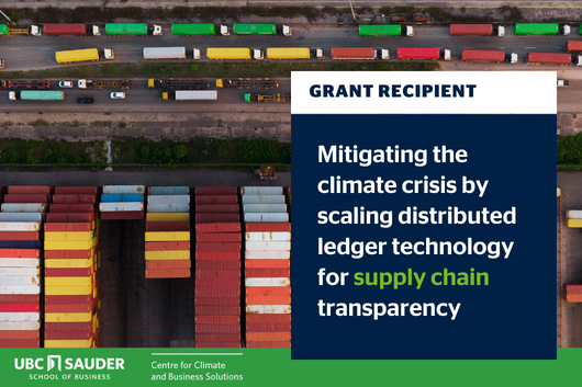 Mitigating the climate crisis by scaling distributed ledger technology for supply chain transparency 